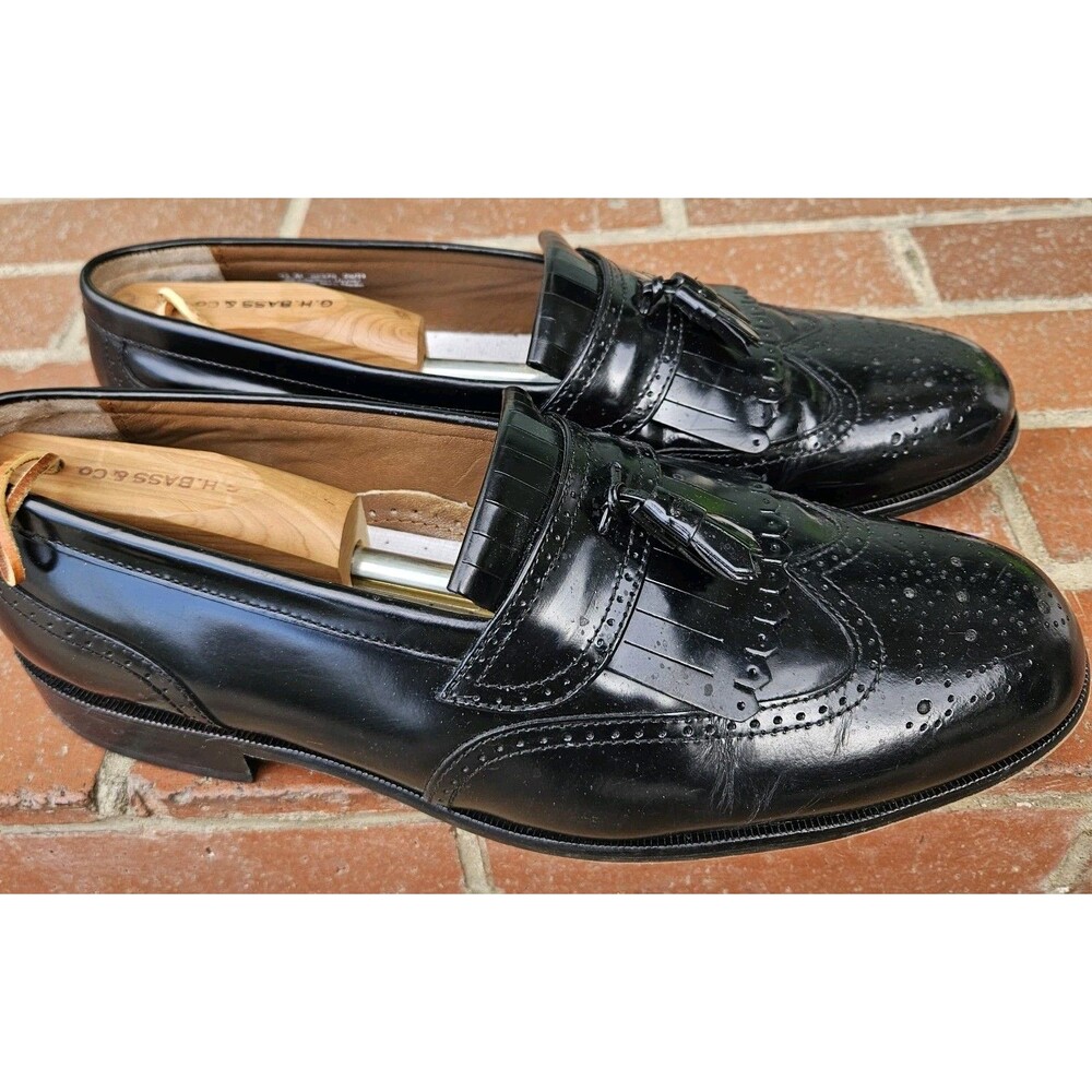 Bostonian First Flex Leather Tassel  Wingtip Dress Shoes Kiltie Size 13